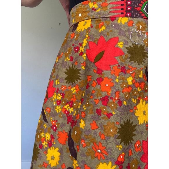 1960's Paisley Maxi Skirt - Picture 2 of 2